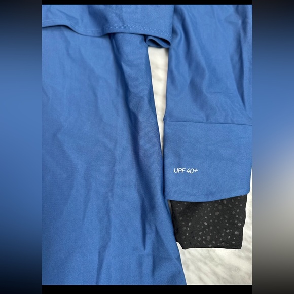 Nike Swimsuit Victory UPF 40 Full-Coverage Blue Tunic Dress Cover-up sz L $240 - Picture 7 of 7